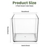 Wowang 2 Pack Clear Square Acrylic Vases 4 X 4