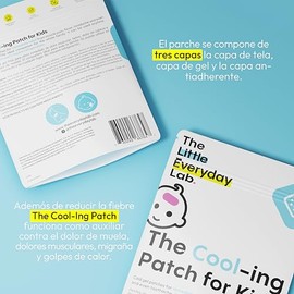 The Everyday Lab The Cool-ing Patch for Kids | Parches de Gel Frio para Ninos y Bebes | Efecto Frio Inmediato Sin Refrigeracion | 2 Pack Sobre con 4 P