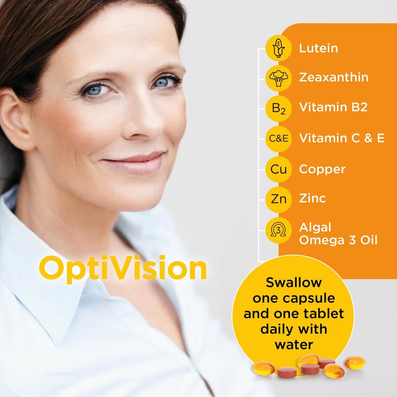 Healthspan OptiVision (1 Month Supply) | Vegan Omega 3 with