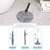 Eyliden Mop with 2 Reusable Heads, Easy Wringing Twist Mop,