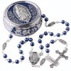 HanlinCC 6mm Glass Pearl Beads Catholic Our Lady of Guadalupe