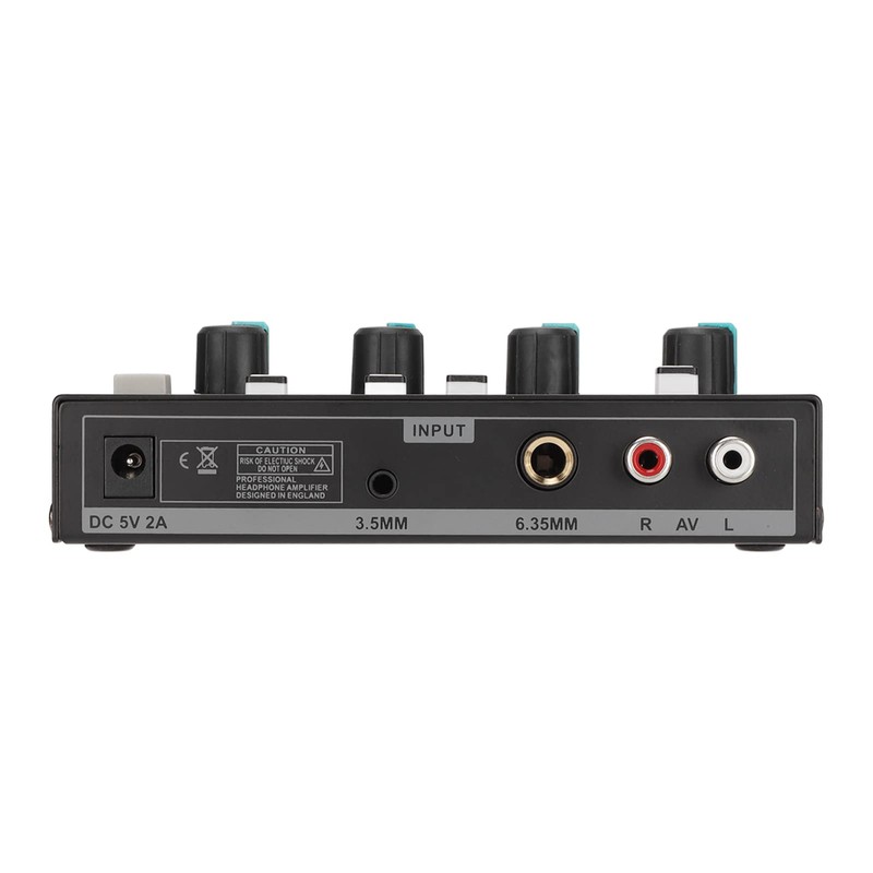 Amplificador de Auriculares de 4 Canales Estéreo Compacto con Adaptador