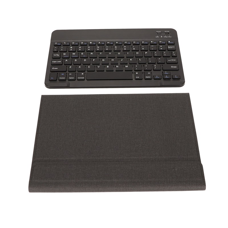 Keyboard Leather Case Set Portable Slim Wireless Keyboard Case with