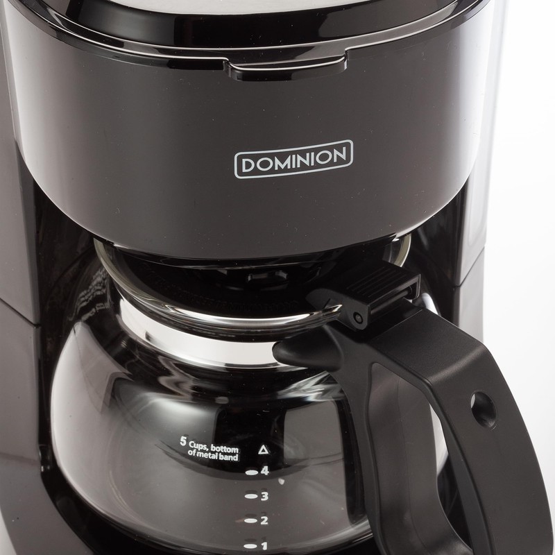 Dominion 5-Cup Coffeemaker Compact Coffee Pot Brewer Machine, Quiet with