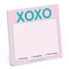 1-Count Knock Knock XOXO Sticky Note Pad (Pastel Version), 3