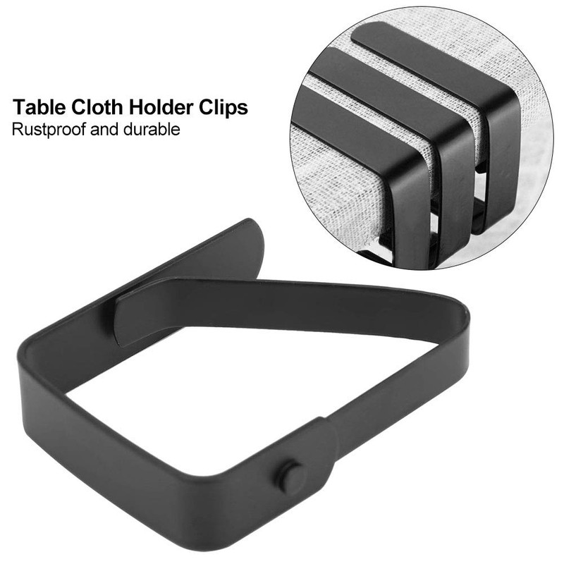 Tablecloth Clips Stainless Steel Stop Slipping Large Triangles Table Cloth