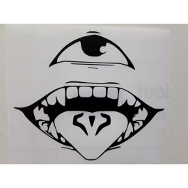 Jujutsu Kaisen Sukuna Mouth Sticker Vinyl Decal Windows, Laptops Waterproof!