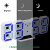 EAAGD Digital Alarm Clock, 3D LED Electronic Clocks, Snooze Model,