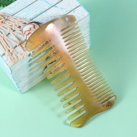 FRCOLOR Double-Sided Massage Comb Hair Care Comb Ox Horn Comb Hair Combs Beard Comb Ox Horn Styling Comb Double Sided Comb Horn Comb for Hair Cutting Comb Tool