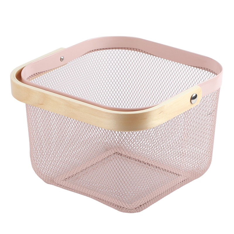 Fruit Colander Metal Material Comfortable Portable Handle Wear Resistant Practical