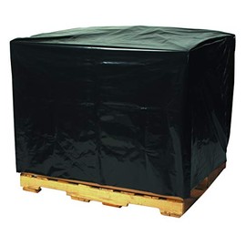 Aviditi 48" x 42" x 48" Pallet Covers/Bin Liners, 2 Mil, Black, Perforated Roll, Use to Protect Pallets and Equipment During Shipment or Storage (1 Roll of 50)