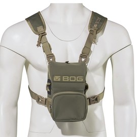 BOG Vigilant Bino Harness Bag with YKK Zippers, Adjustable and Detachable Padded Harness, and Rangefinder Pocket for Hunting, Bow Hunting, Gun Hunting