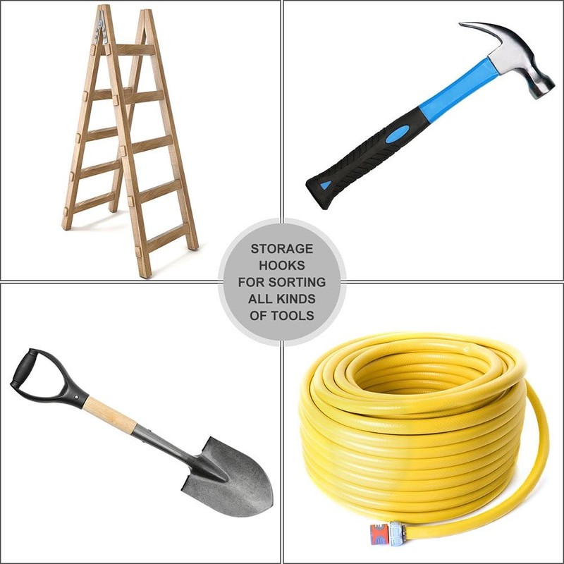 Nivithi 4 pegboard tool hooks, these heavy duty wall hooks