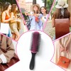 GGUFAY Haarbürste Ohne Ziepen,Curly Hair Brush D3,9-reihige Stylingbürste zum Entwirren,