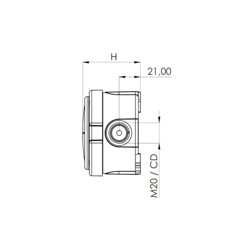 Wiska 10110636 Combi 304 3-221-413 BK Combi 304 Junction Box,