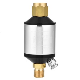 Oumefar Air Compressor Water Separator, 1/4" NPT Inlet and Outlet Air Compressor Filter Water Separator Air Compressor Dryer with Drain Valve for Air Tools Plasma Cutters Air Lines