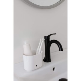Umbra Step Modern Bathroom Storage, Toothbrush Holder, White