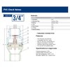 Midline Valve PVC Inline Check Valve for Backflow Prevention 3/4''