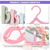 20pcs Folding Clothes Hangers, Plastic Portable Folding Coats Hanger, 4