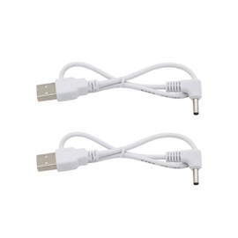 1FT Short Power Cord for Ring Stick up Cam Plug-in Security Camera, Charging Cable DC Barrel Plug (2-Pack)