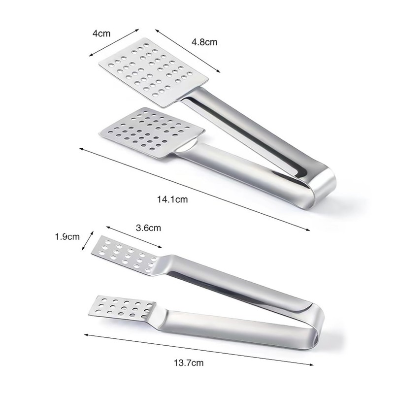2 Pieces Tea Clips, Stainless Steel Clips, Tea Bag Squeezer,