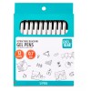 Pen+Gear Retractable Gel Ink Pens, Medium point, 0.7mm, Black Ink,