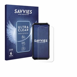 Savvies Pack of 6 Screen Protectors for Fossibot F106 Pro Ultra Transparent
