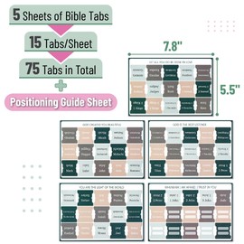 Mr. Pen- Bible Tabs, 75 Tabs, Winter Wood, Laminated Bible Tabs for Women and Men, Bible Tabs for Study Bible, Bible Index Tabs, Bible Book Tabs, Bible Labels Tabs, Mr Pen Bible Tabs