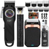 Hair Clippers for Men Cordless, 4-Piece Grooming Kit with LED