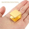 uxcell Glass Shelf Clamp, 2Pcs Brass Glass Clamp for 8-10mm