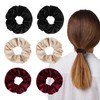 Pack of 6 Hair Bobbles Scrunchies with Zip Pocket, Scrunchies Hair Scrunchies with Zip, Secret Compartment, Discreet Money Hiding Place for Hiding, Travel Gadgets, Travel Gadgets for Women and Girls