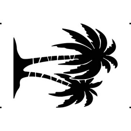 Palm Trees A4 190 Micron Mylar Stencil