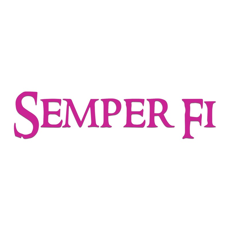 Bargain Max Decals - Semper Fi Marines Sticker Decal Notebook