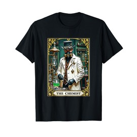 Mad Scientist Chemist in White Labcoat Costume Tarot Card T-Shirt