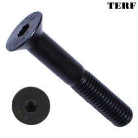 TERF® M6 X 60mm Hex Socket Countersunk Black Machine Screw M6 (6mm) X 60mm Allen Key Bolts Hexagonal Socket Countersunk Machine Screws - Pack of 10