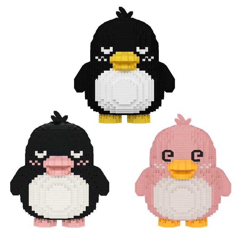 Larcele Micro Building Blocks Animal Set, DIY Mini 3D Building