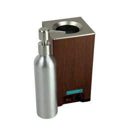 DERMALOGIC Botella de repuesto para calentador de aceite de masaje, botella de aluminio cosmético recargable con bomba de acero inoxidable, set de loción de masaje profesional