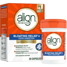 Probiotic Capsules for Digestive Support Bloating Relief and Food Digestion Support for Women and Men Daily Gut Health Supplement 28 Count