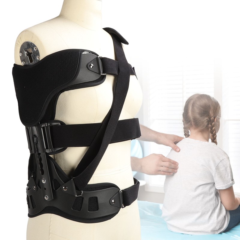 Fixed Spinal Brace Aluminium Alloy Breathable Fixed Spinal Straightener Brace