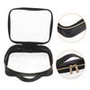 Ipetboom 4Pcs Clear Toiletry Bags Makeup Organizer with Zipper Portable