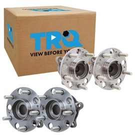 TRQ Wheel Hub Bearings Assembly Set Front & Rear Compatible with 2011-2016 Hyundai Equus 2009-2014 Genesis