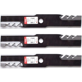 3PK USA Toothed Mulching Blades for Exmark 52" Radius X-Series RAX691GKA524A3