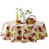 Avalon Fruit Pattern Indoor/Outdoor Flannel Backed Vinyl Tablecloth - 70"