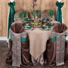 CVL Satin 120" Round Tablecloth 100% Polyester - Leopard Design,