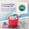 HOMZ 2-Pack Utility Tub, Large Plastic Storage Bucket with Rope