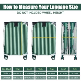 Transparent Suitcase Cover Set PVC Suitcase Cover Waterproof Suitcase Cover Protective Case, transparent, Transparent