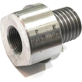 AD INTERNATIONAL Buyohlic Woodworking Lathe Headstock Spindle Adapter Lathe Machine Tools (USA) - FT 3/4" x 16 to MT 1" x 8 TPI