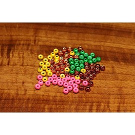 Hareline Plummeting Tungsten Beads (Red, 7/32")