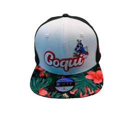 Coqui Puerto RICO Flower Cap Snapback