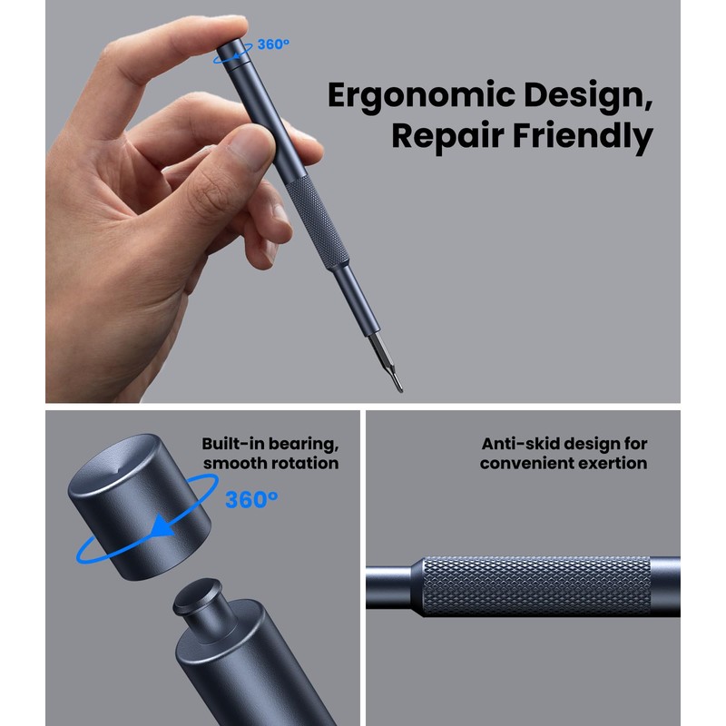 AXTH 25-in-1 Small Precision Screwdriver Set, Professional Magnetic Mini Repair
